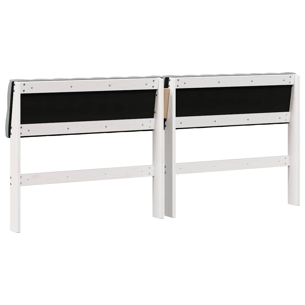 Cabeceira estofada Cinzento-claro 75 cm