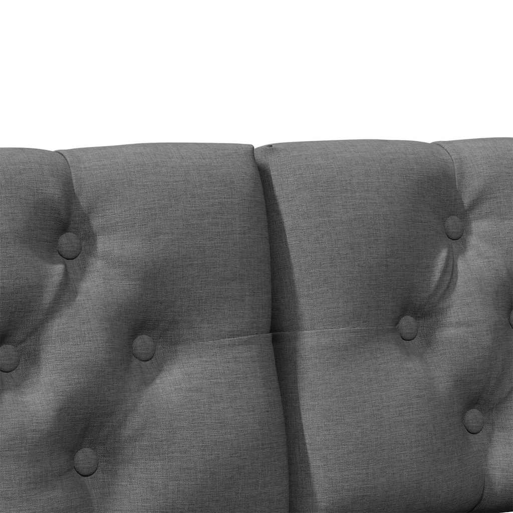 Cabeceira estofada Cinzento-claro 75 cm