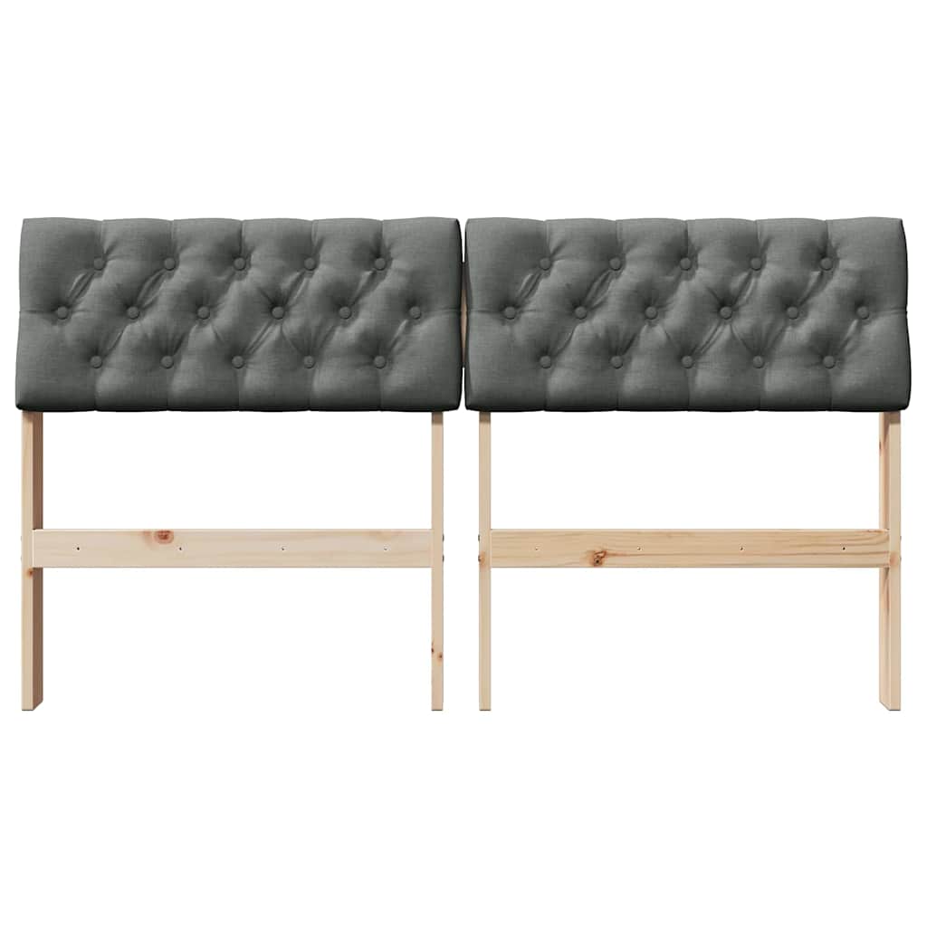 Cabeceira estofada Cinzento-claro 75 cm