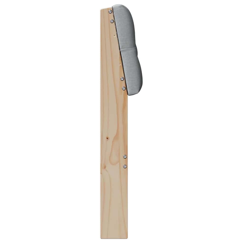 Cabeceira estofada Cinzento-claro 75 cm
