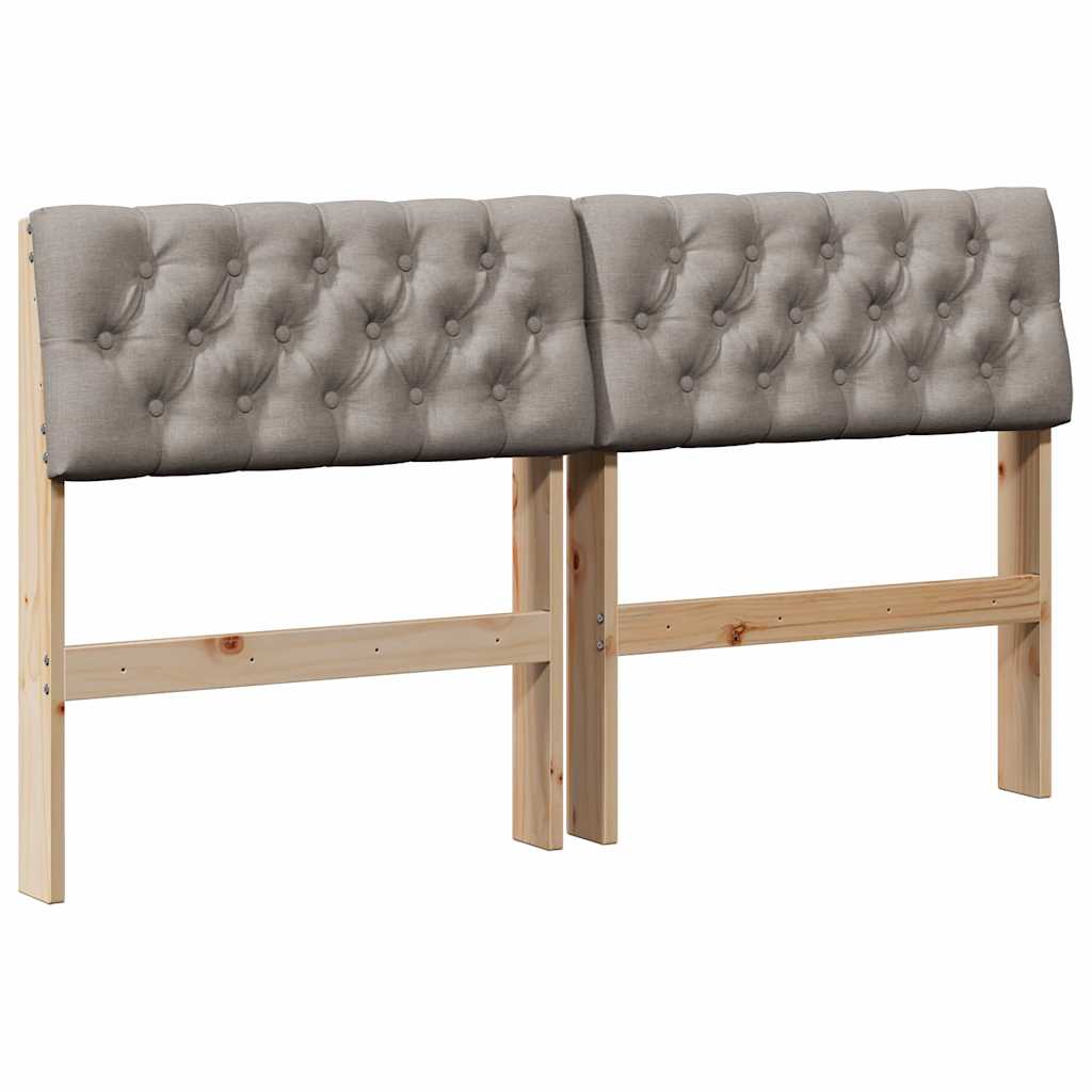 Cabeceira estofada Cinzento-claro 75 cm