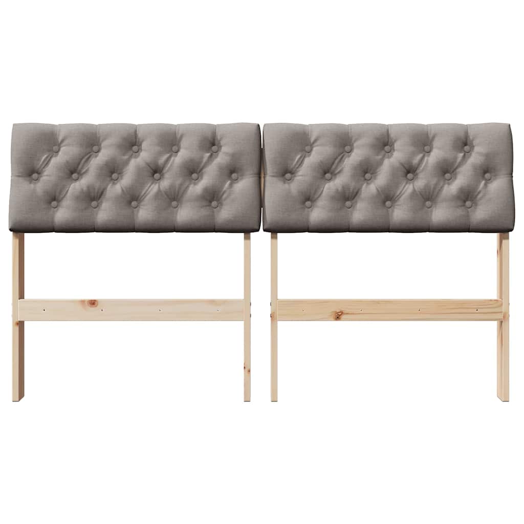 Cabeceira estofada Cinzento-claro 75 cm