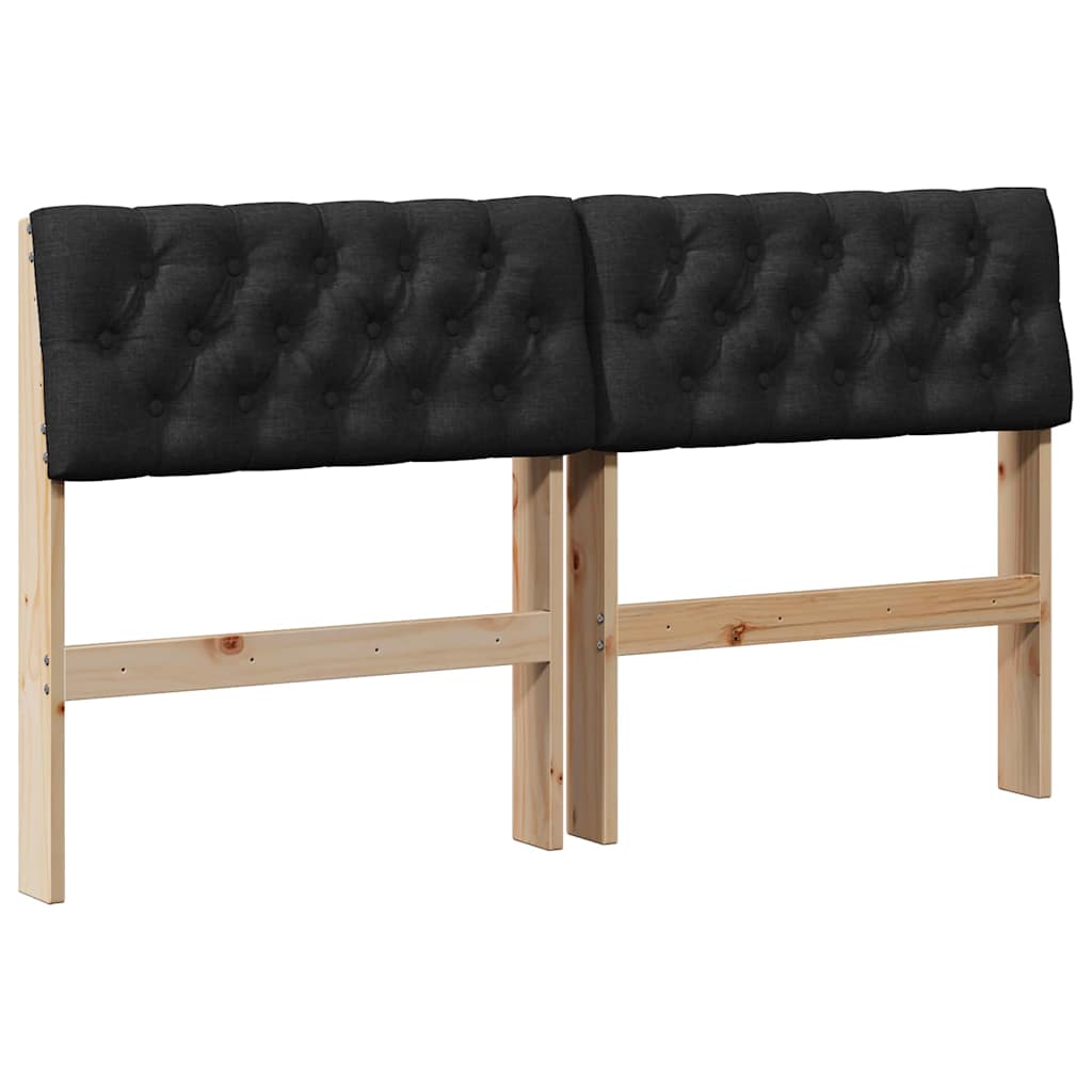 Cabeceira estofada Cinzento-claro 75 cm
