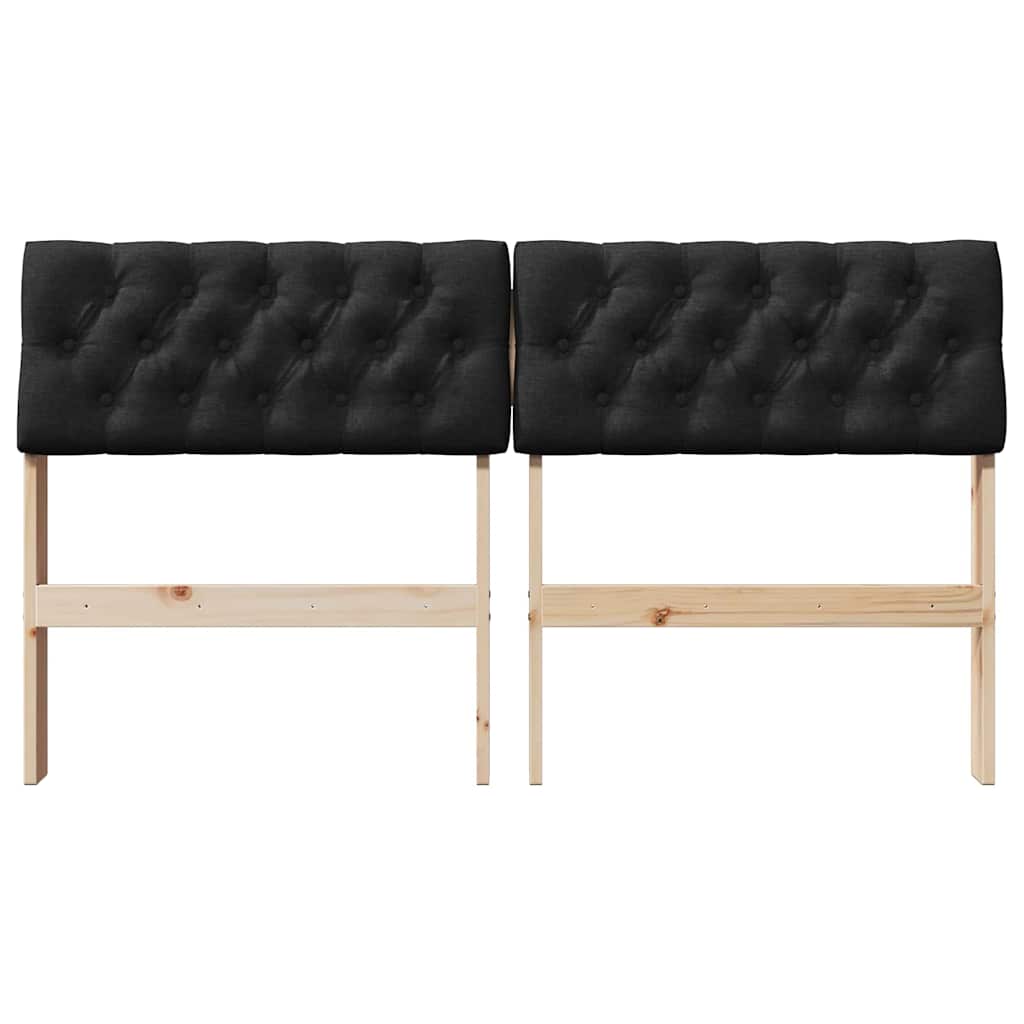 Cabeceira estofada Cinzento-claro 75 cm