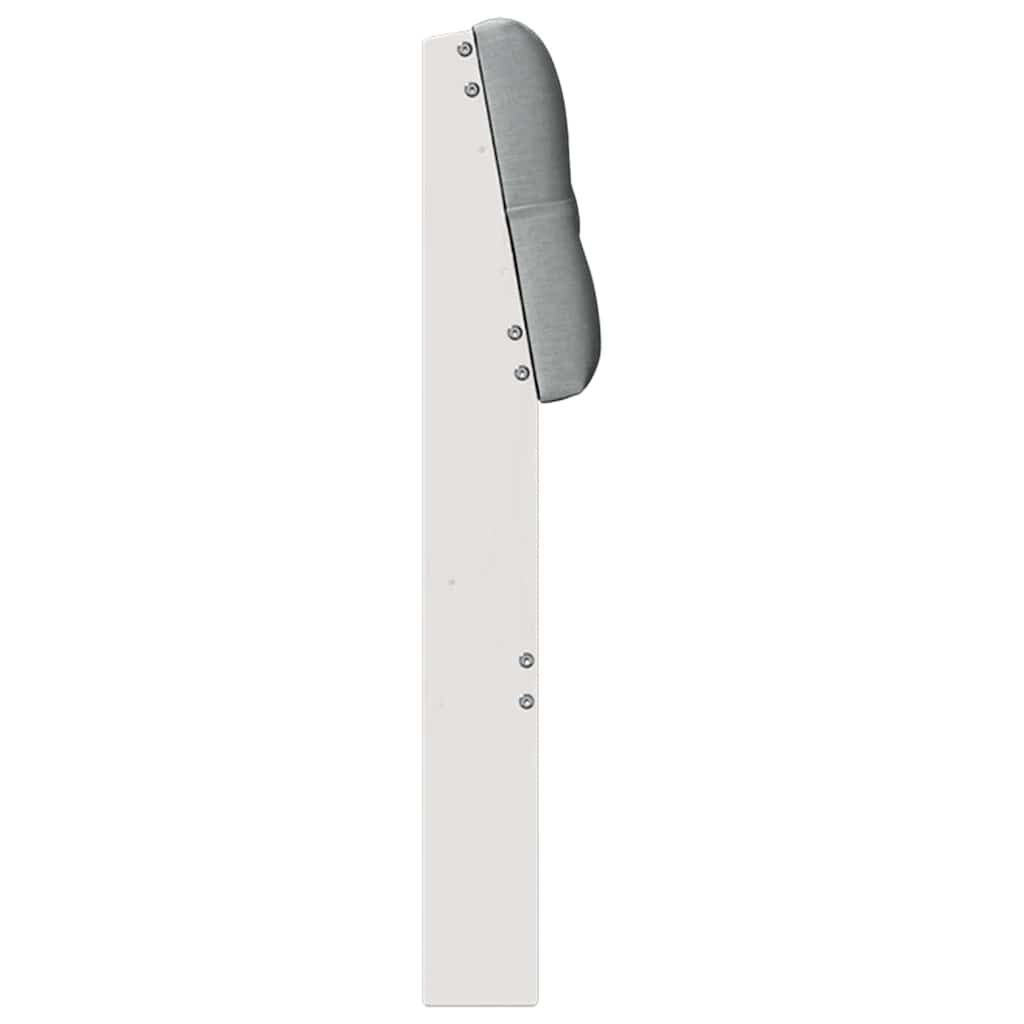 Cabeceira estofada Cinzento-claro 75 cm
