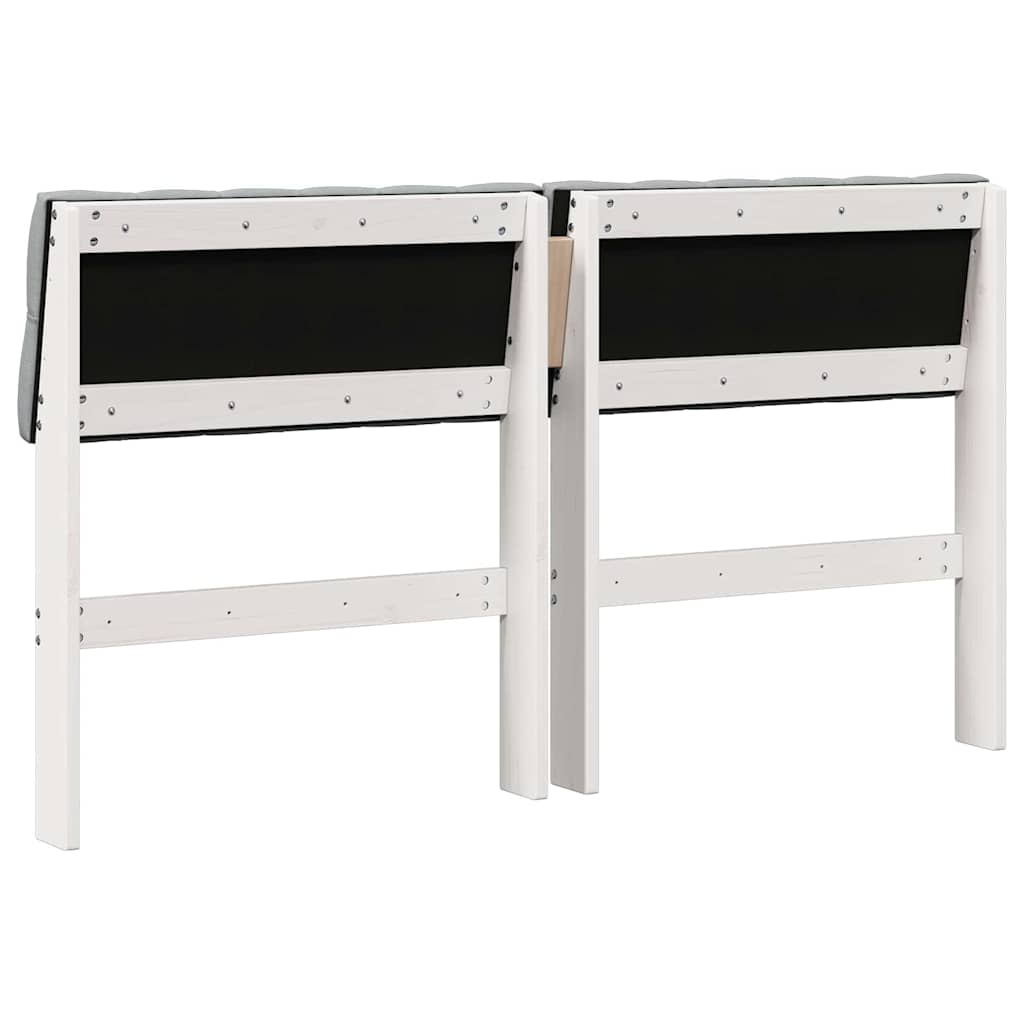 Cabeceira estofada Cinzento-claro 75 cm