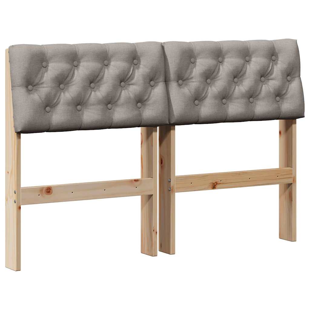 Cabeceira estofada Cinzento-claro 75 cm