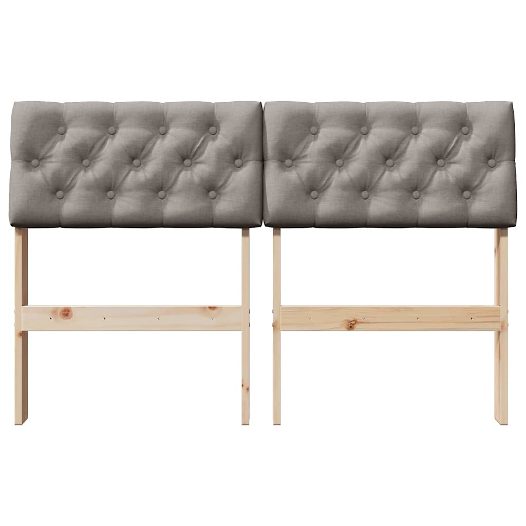 Cabeceira estofada Cinzento-claro 75 cm