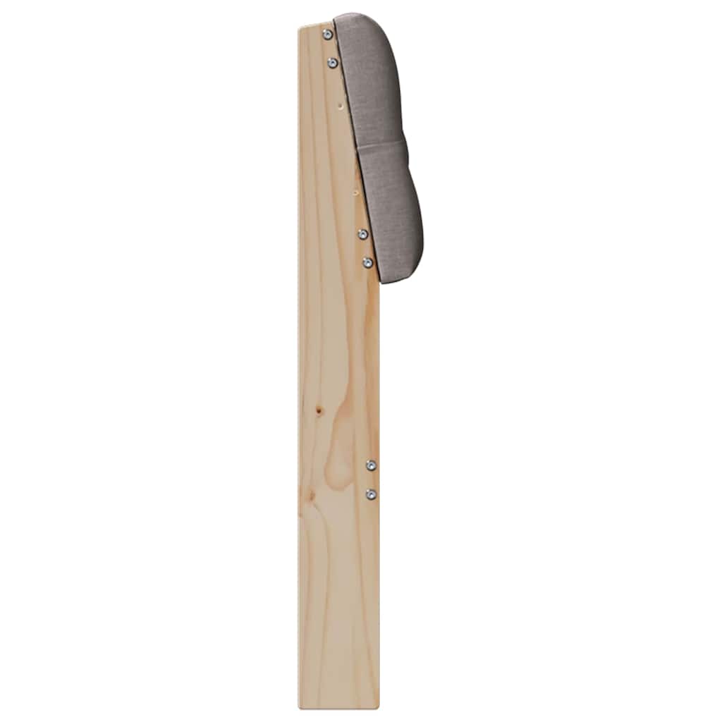 Cabeceira estofada Cinzento-claro 75 cm