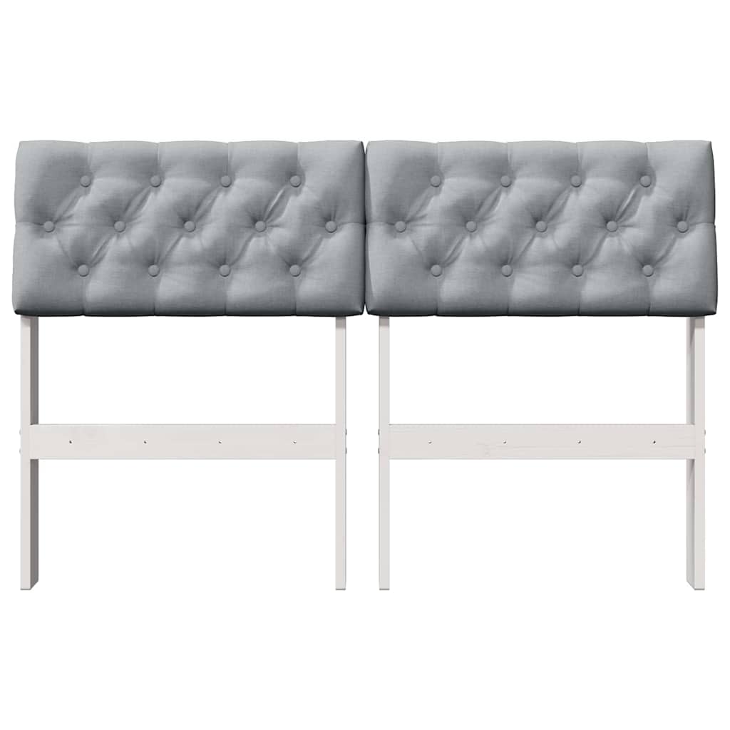 Cabeceira estofada Cinzento-claro 75 cm