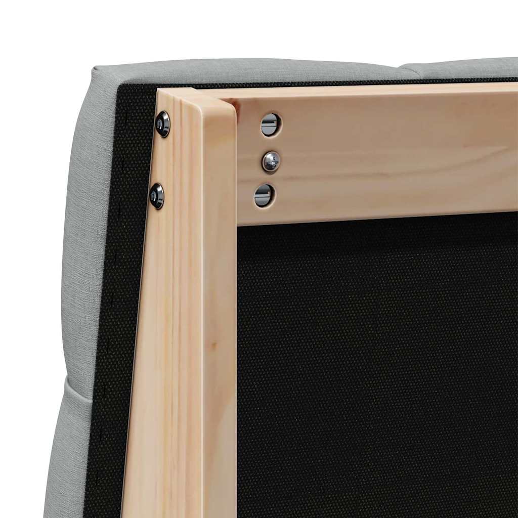Cabeceira estofada Cinzento-claro 75 cm