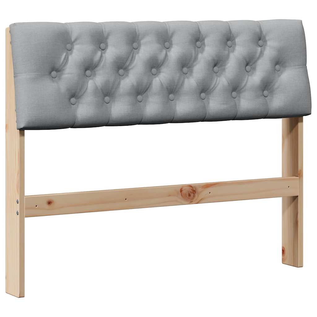 Cabeceira estofada Cinzento-claro 75 cm