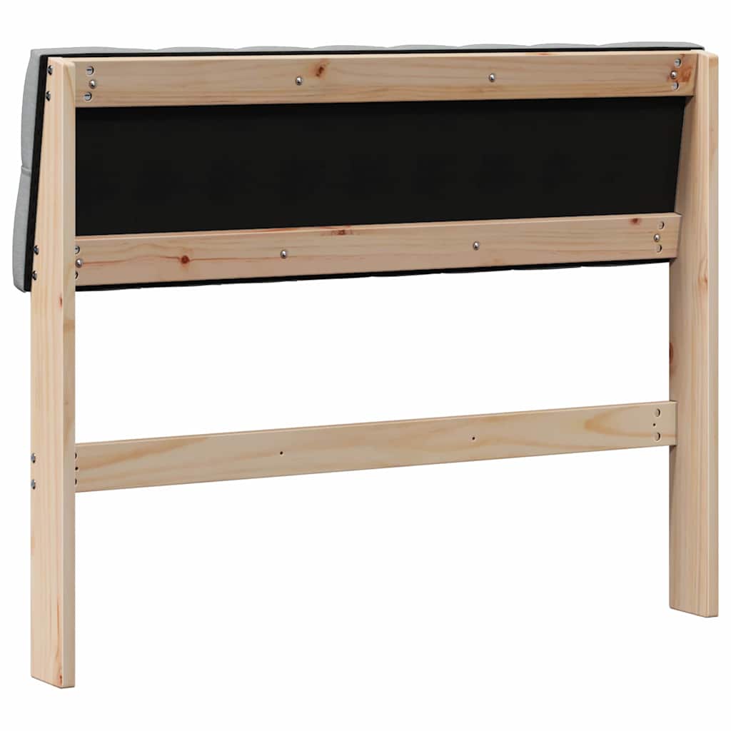 Cabeceira estofada Cinzento-claro 75 cm