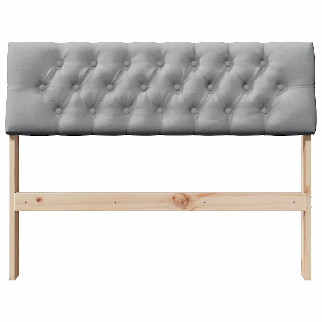 Cabeceira estofada Cinzento-claro 75 cm