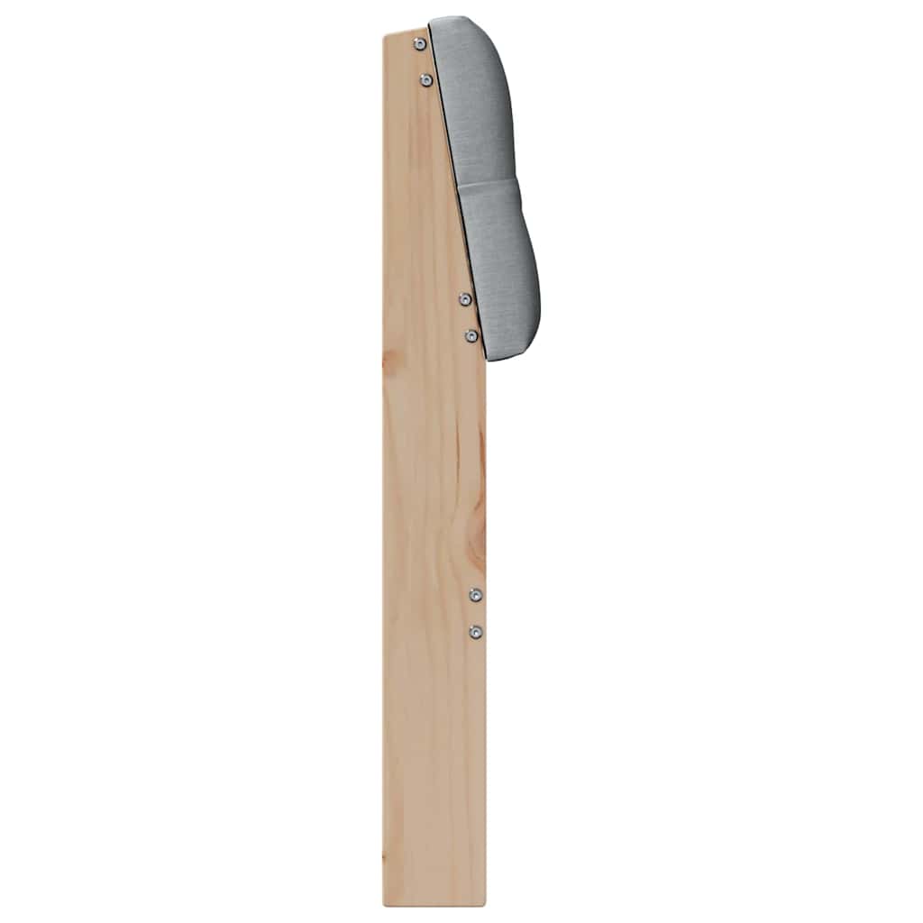 Cabeceira estofada Cinzento-claro 75 cm