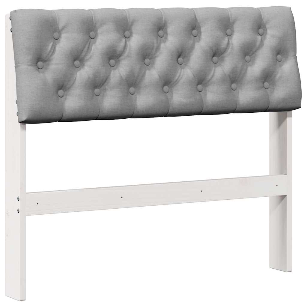 Cabeceira estofada Cinzento-claro 75 cm