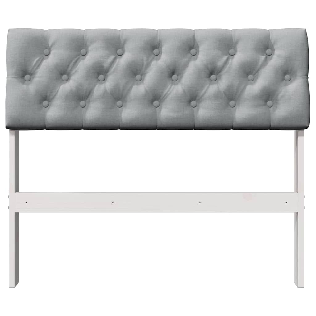 Cabeceira estofada Cinzento-claro 75 cm
