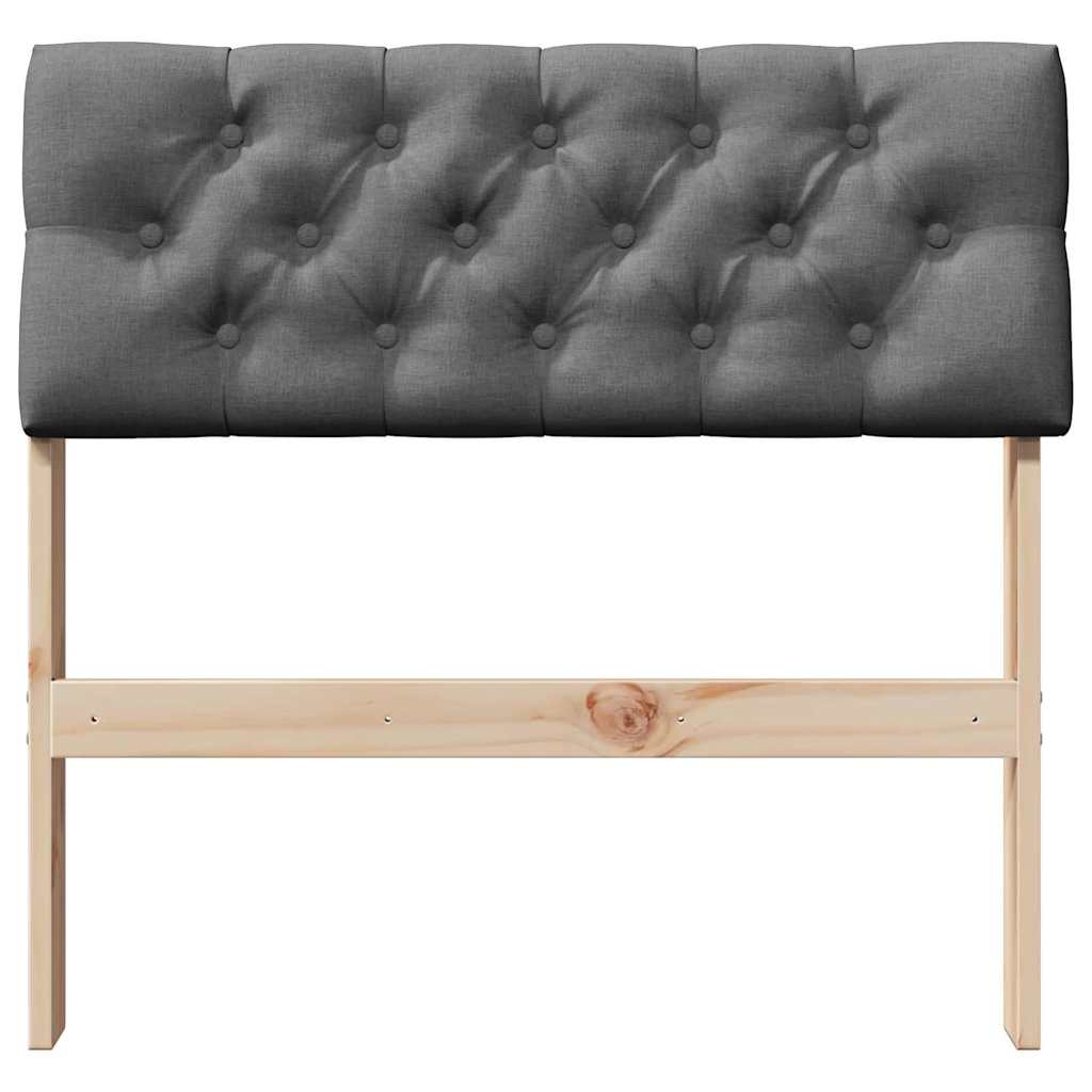Cabeceira estofada Cinzento-claro 75 cm
