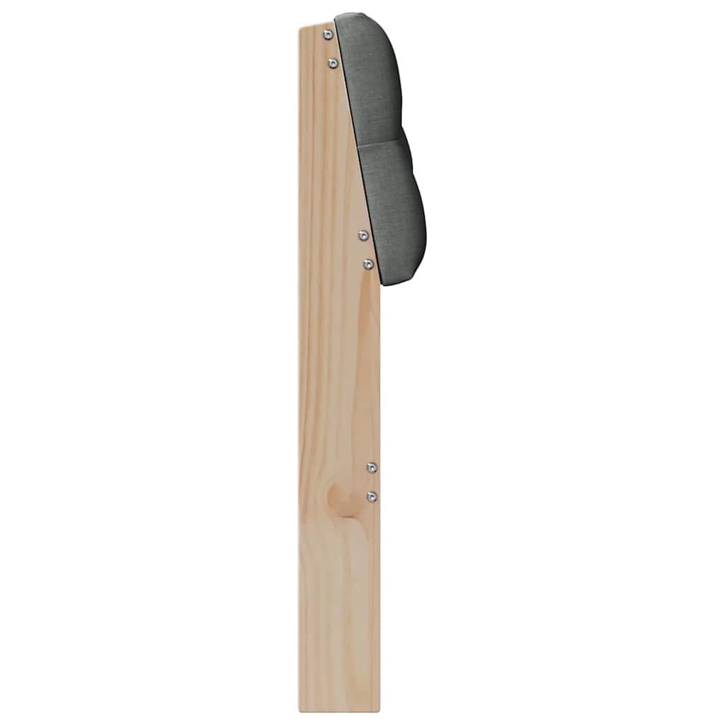 Cabeceira estofada Cinzento-claro 75 cm