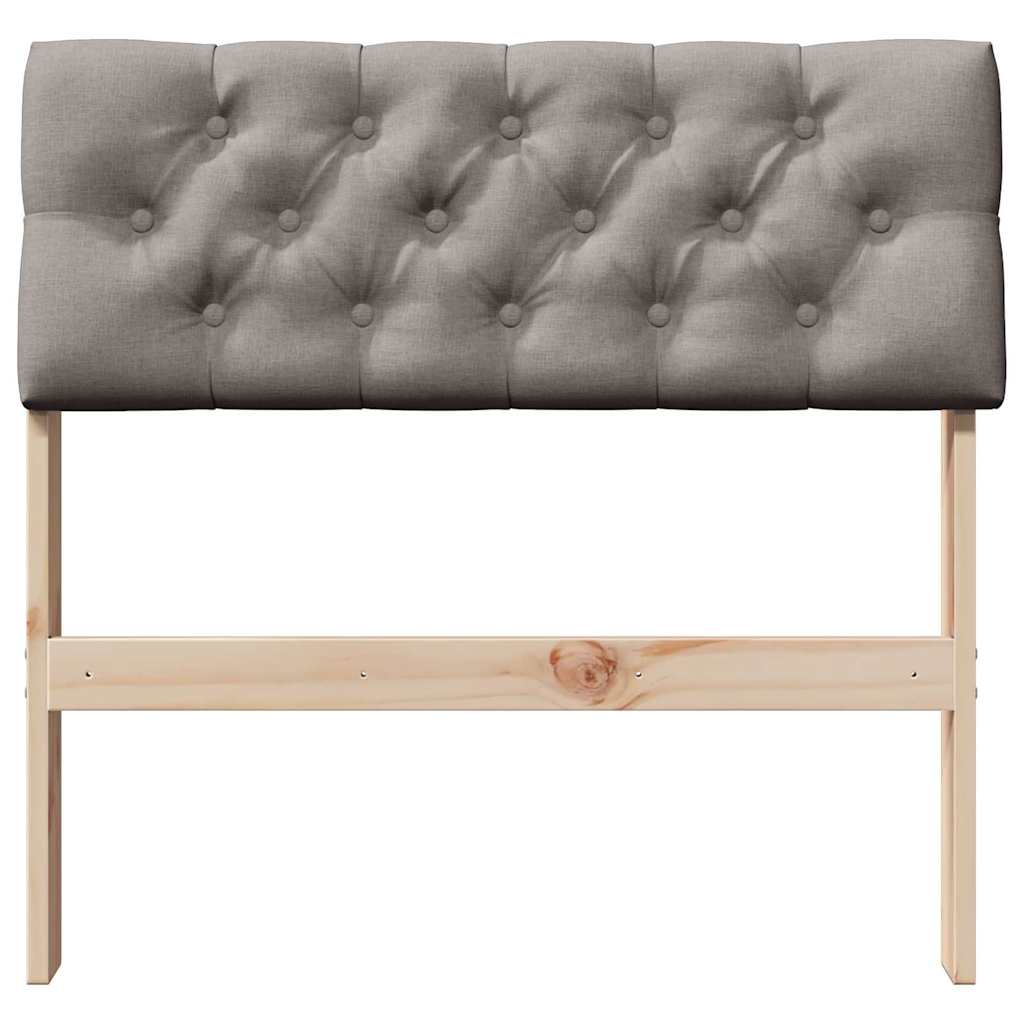Cabeceira estofada Cinzento-claro 75 cm