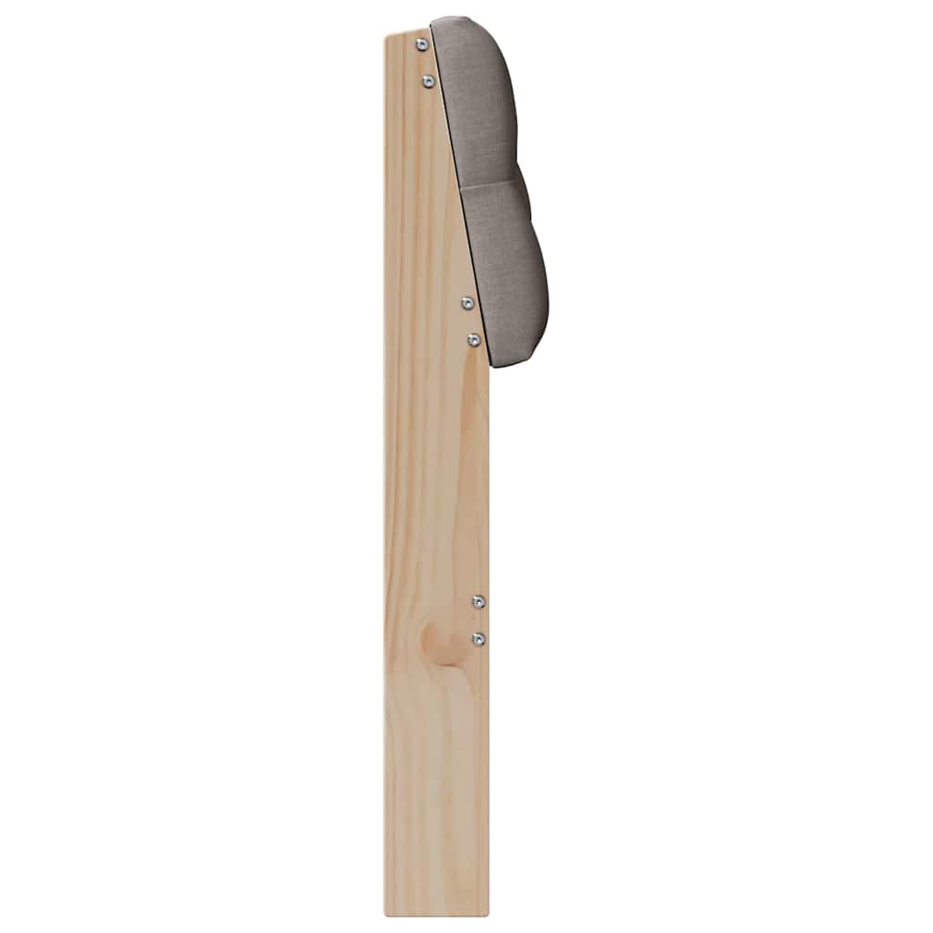 Cabeceira estofada Cinzento-claro 75 cm