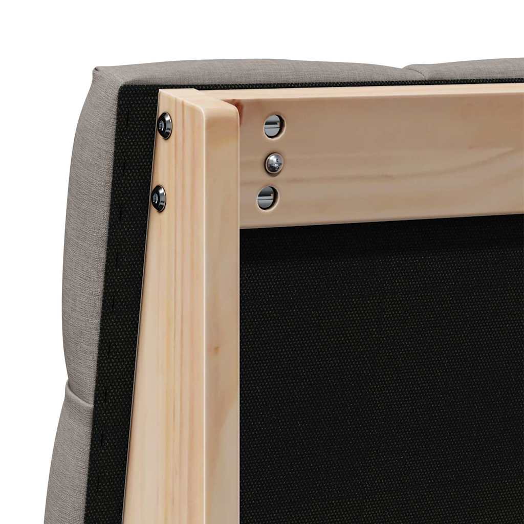 Cabeceira estofada Cinzento-claro 75 cm