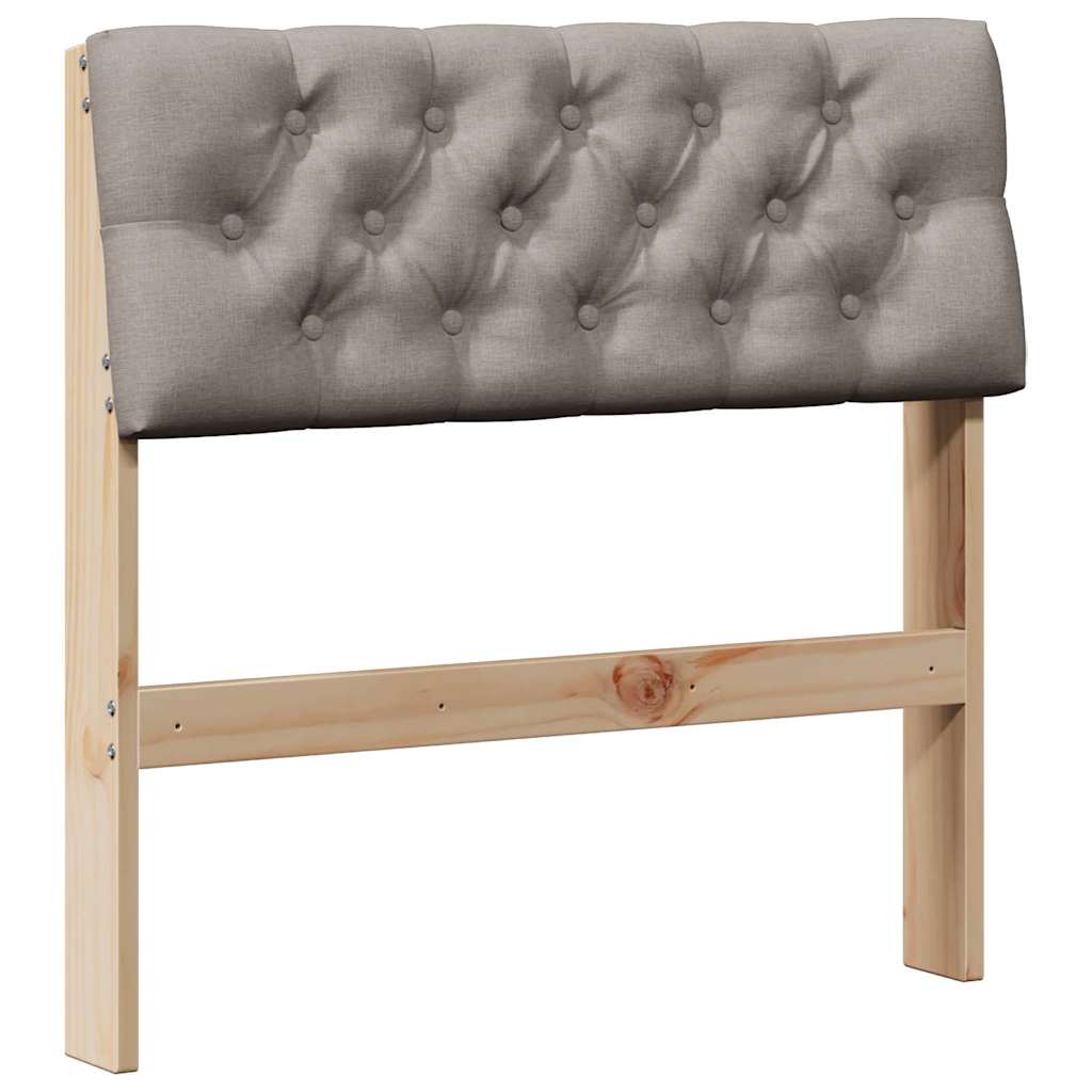 Cabeceira estofada Cinzento-claro 75 cm