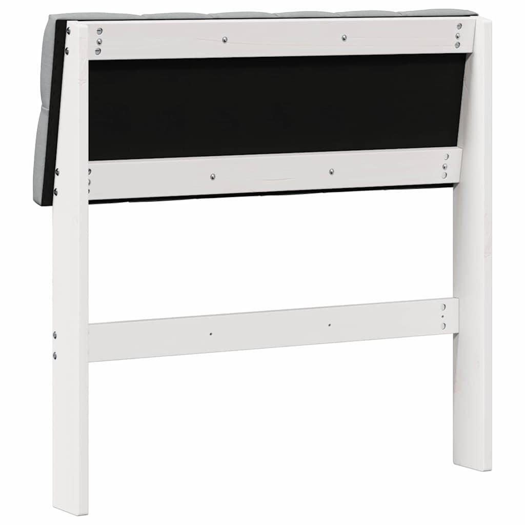 Cabeceira estofada Cinzento-claro 75 cm