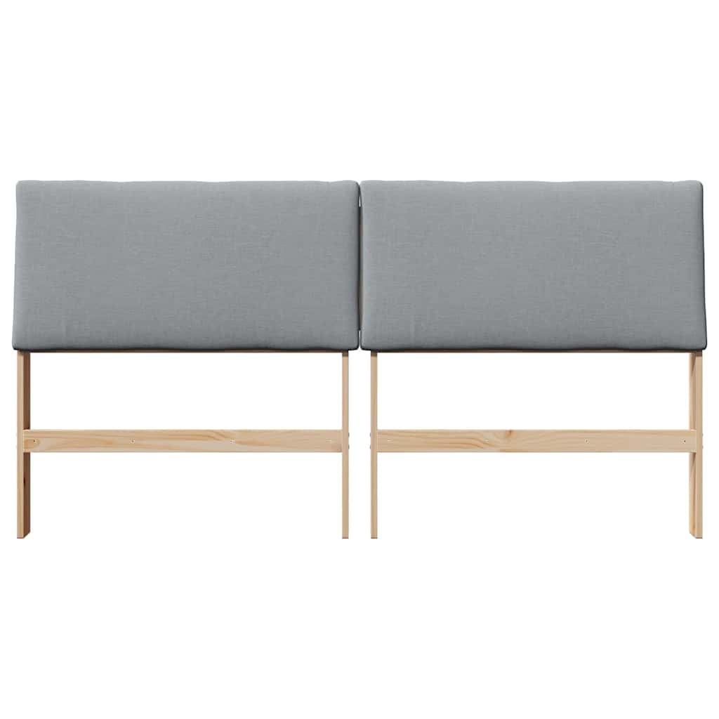 Cabeceira estofada Cinzento-claro 75 cm
