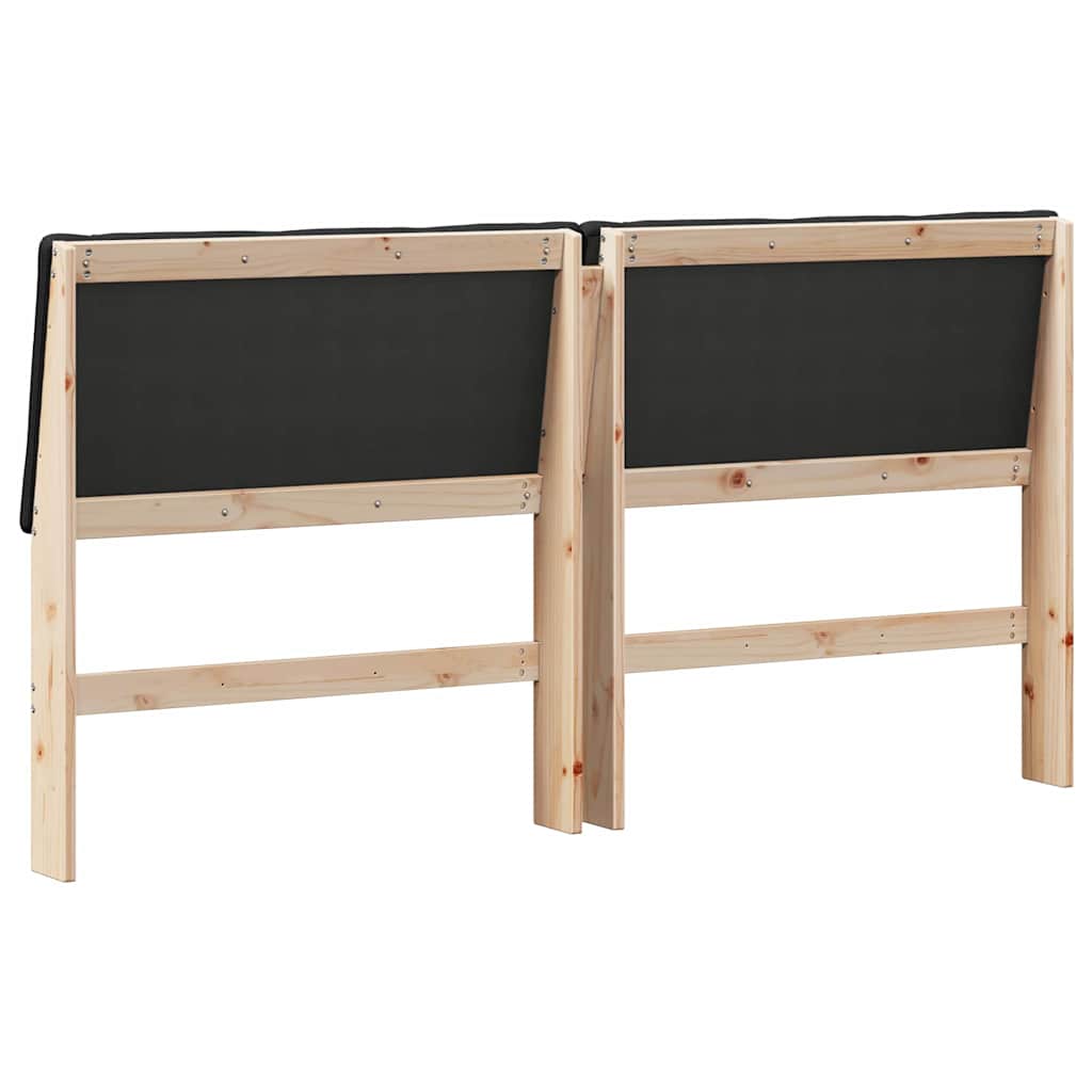 Cabeceira estofada Cinzento-claro 75 cm