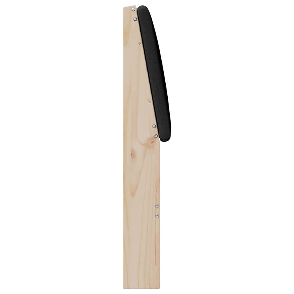 Cabeceira estofada Cinzento-claro 75 cm