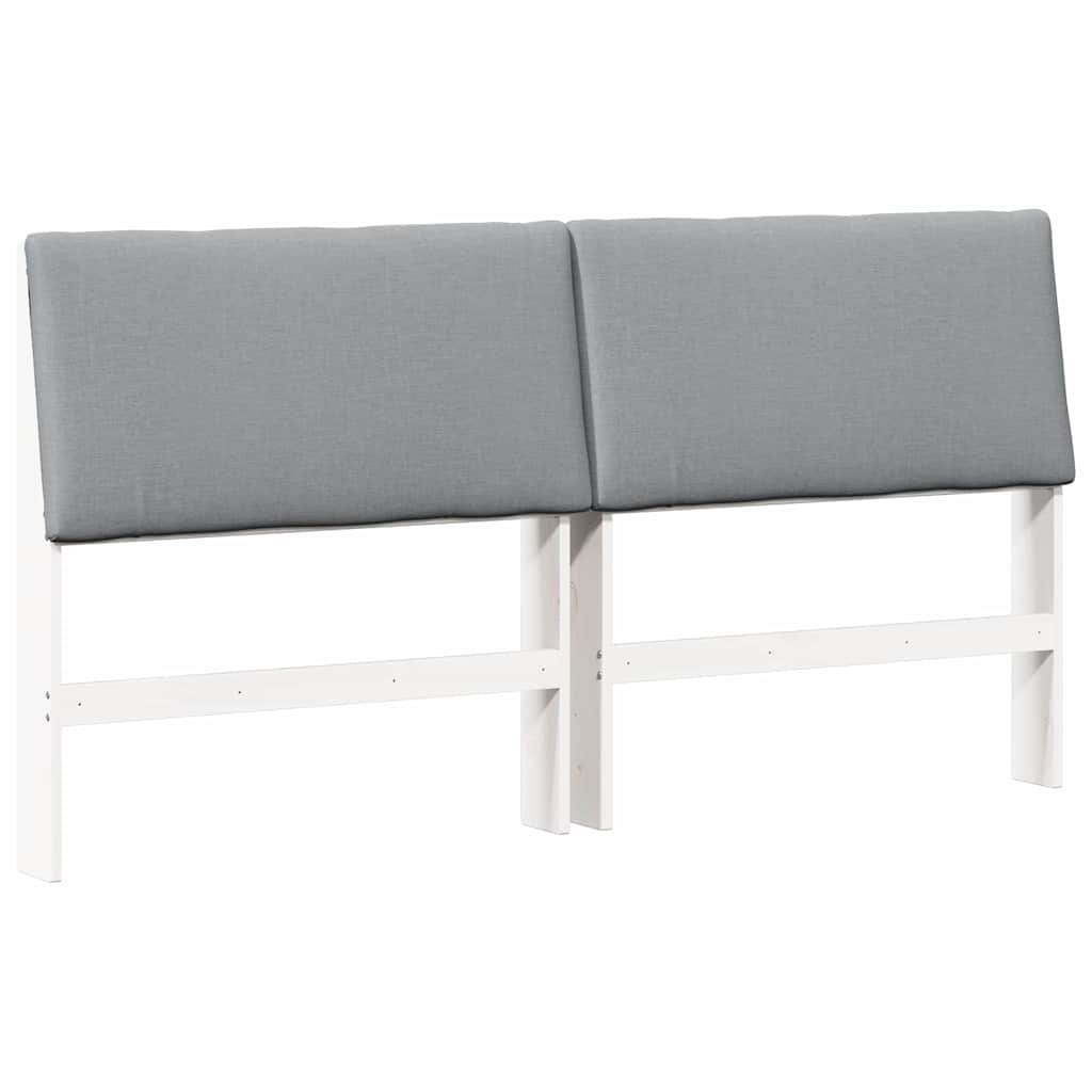 Cabeceira estofada Cinzento-claro 75 cm