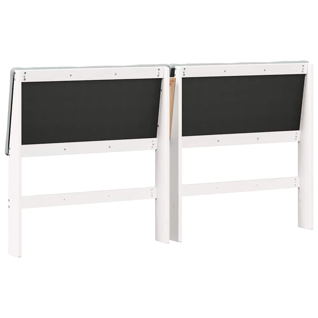 Cabeceira estofada Cinzento-claro 75 cm