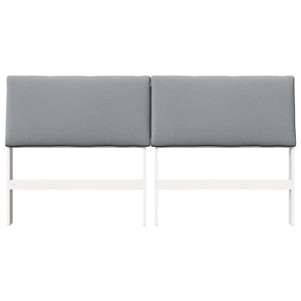 Cabeceira estofada Cinzento-claro 75 cm