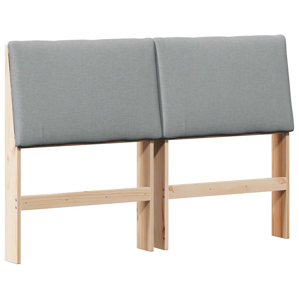 Cabeceira estofada Cinzento-claro 75 cm