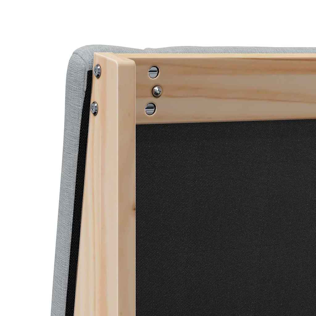 Cabeceira estofada Cinzento-claro 75 cm