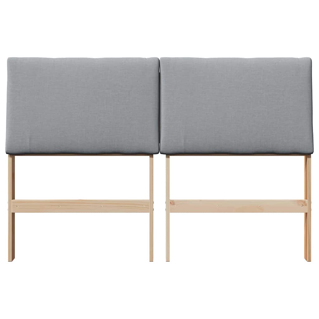 Cabeceira estofada Cinzento-claro 75 cm