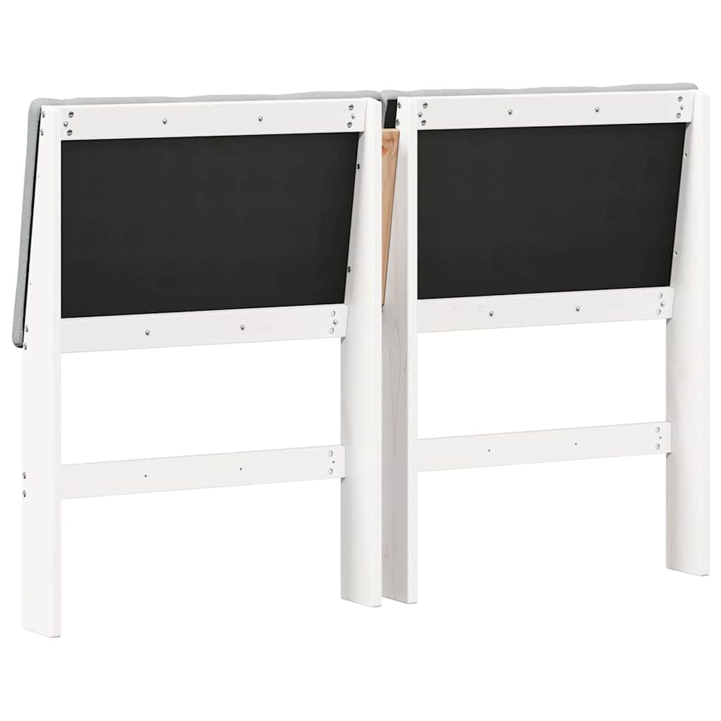 Cabeceira estofada Cinzento-claro 75 cm