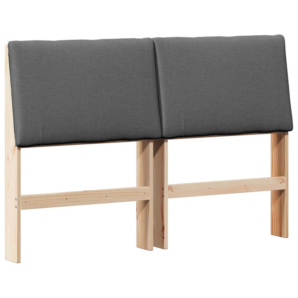 Cabeceira estofada Cinzento-claro 75 cm