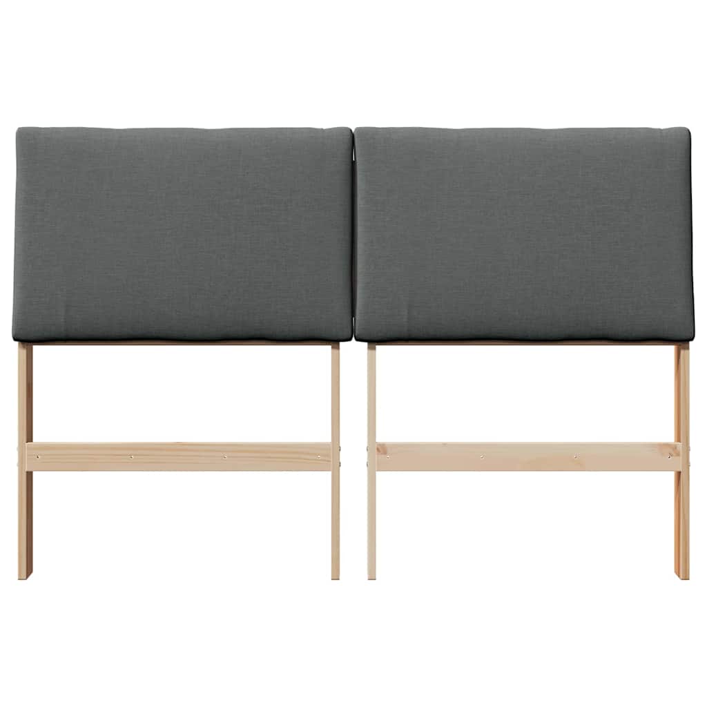 Cabeceira estofada Cinzento-claro 75 cm