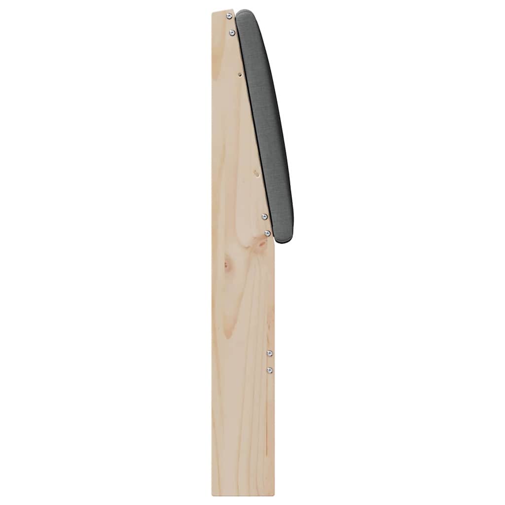 Cabeceira estofada Cinzento-claro 75 cm