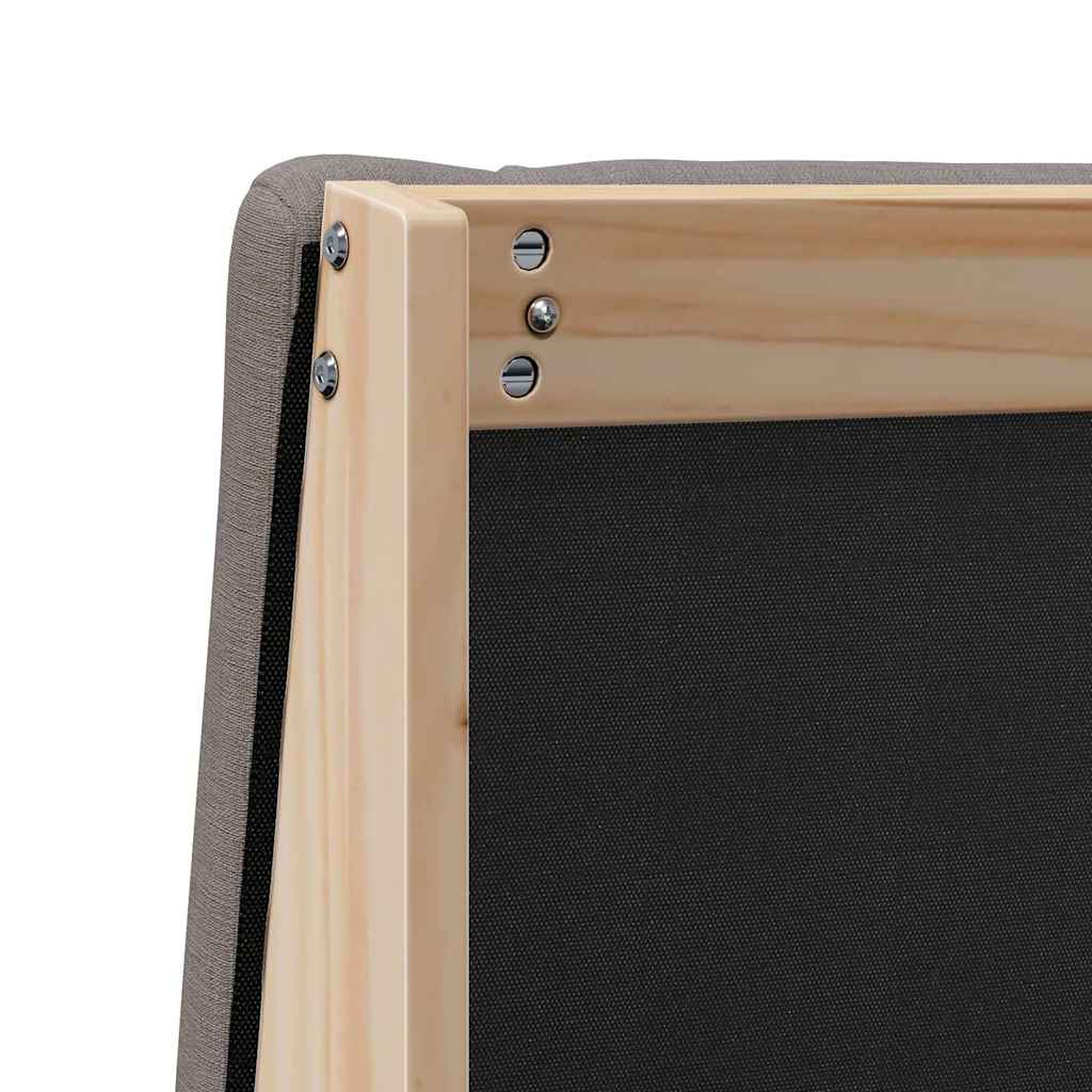 Cabeceira estofada Cinzento-claro 75 cm
