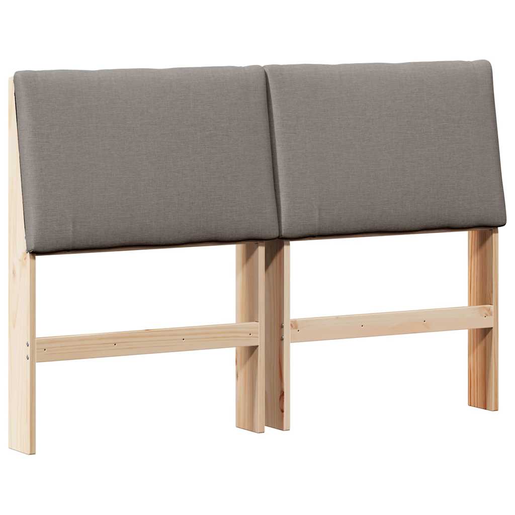 Cabeceira estofada Cinzento-claro 75 cm