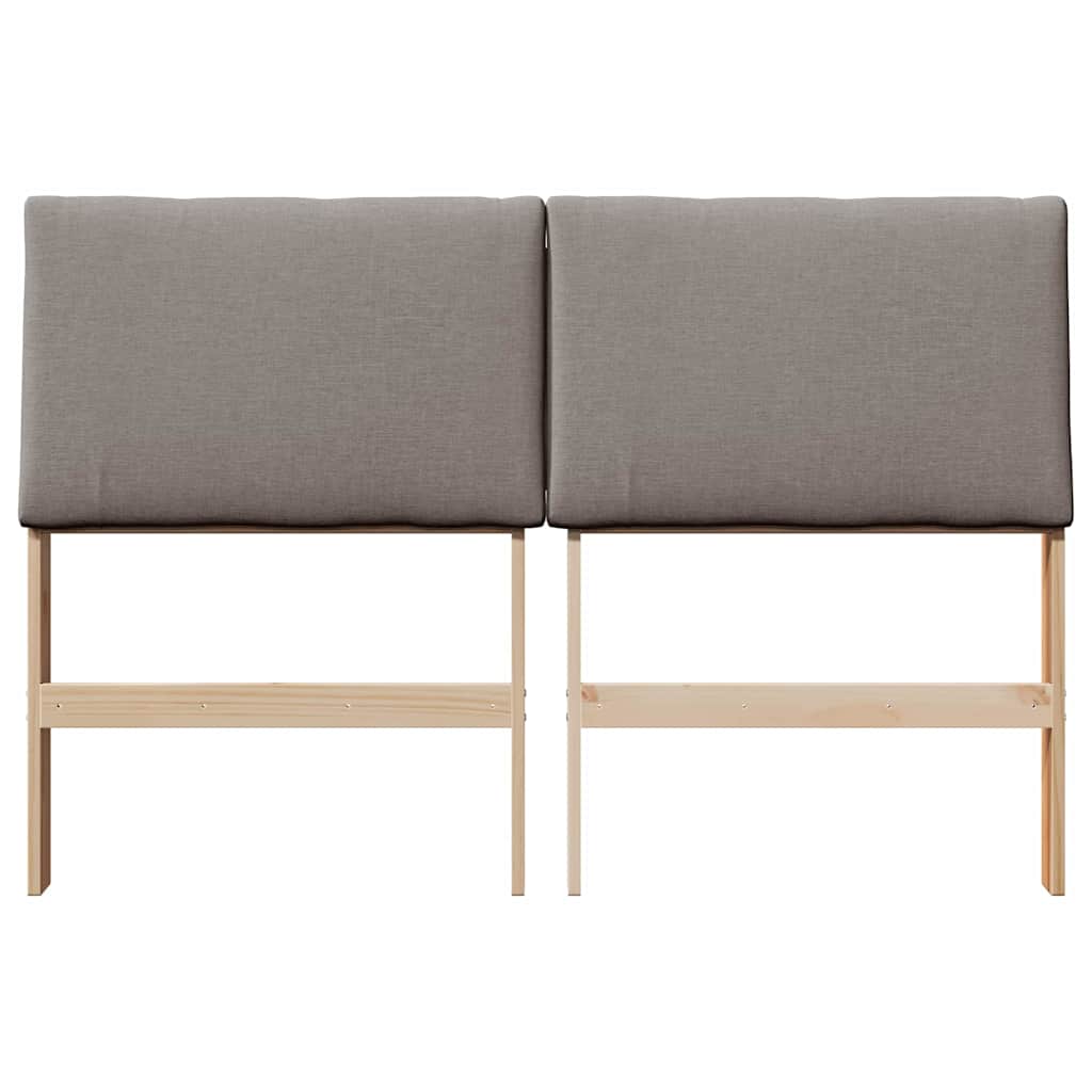 Cabeceira estofada Cinzento-claro 75 cm
