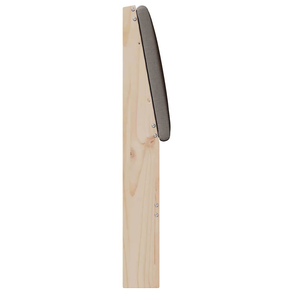 Cabeceira estofada Cinzento-claro 75 cm