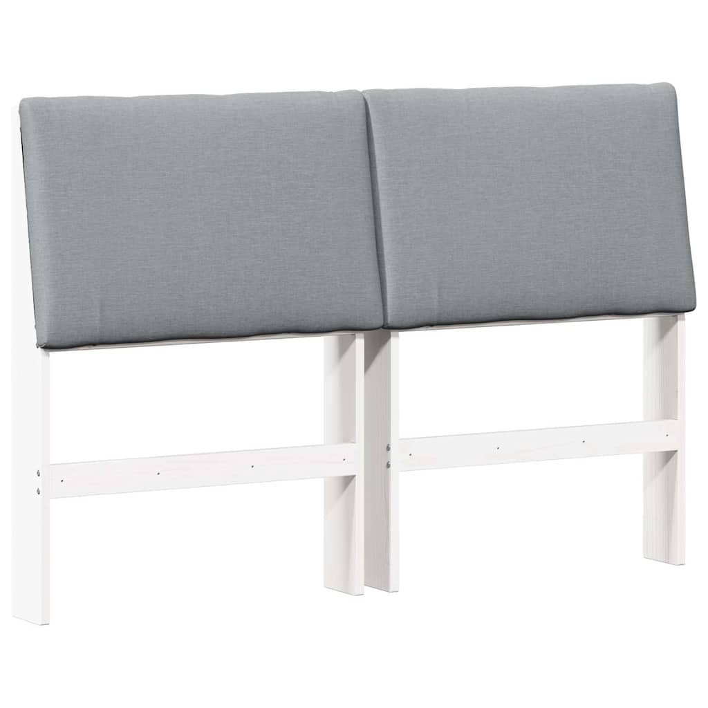 Cabeceira estofada Cinzento-claro 75 cm