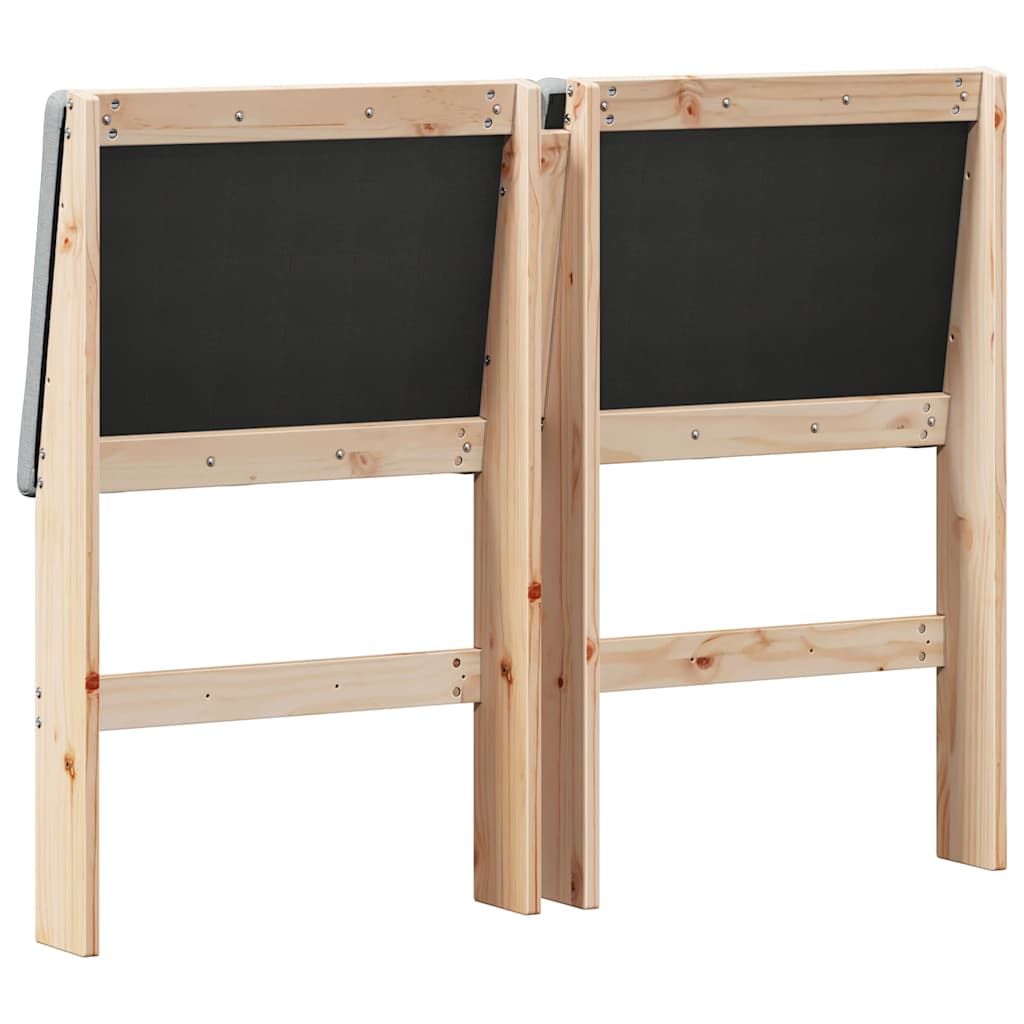 Cabeceira estofada Cinzento-claro 75 cm