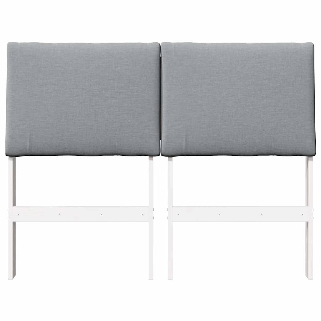 Cabeceira estofada Cinzento-claro 75 cm