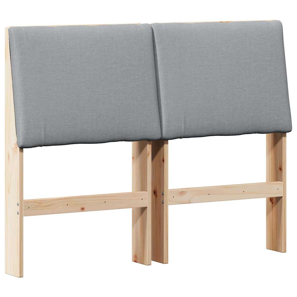 Cabeceira estofada Cinzento-claro 75 cm