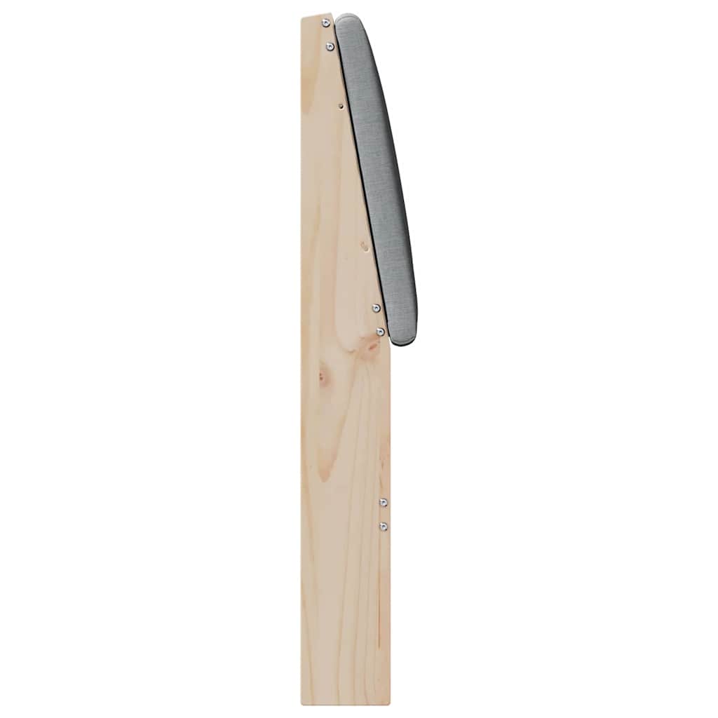 Cabeceira estofada Cinzento-claro 75 cm